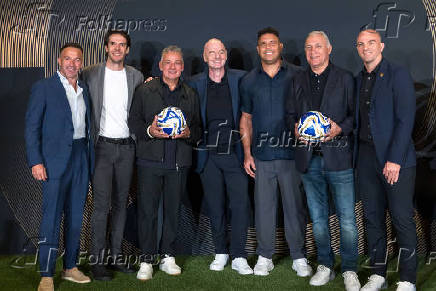 Copa do Mundo de Clubes da FIFA durante uma coletiva de imprensa na Trump Tower, em Nova York