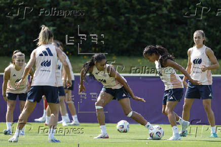 Entrenamiento selección española femenina de fútbol