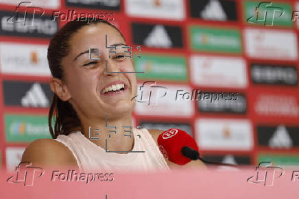 Rueda de prensa tras el entrenamiento selección española femenina de fútbol