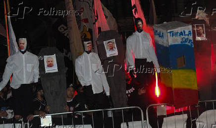 Protesto da Gaviões da Fiel no Parque São Jorge