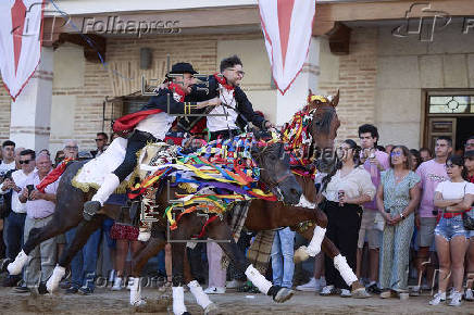 El Carpio de Tajo (Toledo) celebra sus tradicionales carreras de caballos enjaezados