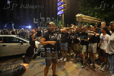 Anti-government protest in Belgrade