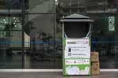 Cabine de reciclagem de isopor