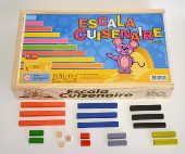 Caixa com barras coloridas para Escala Cuisenaire