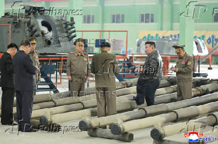 North Korea's leader Kim tours military equipment facility