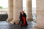 General congregation meeting ahead of the conclave to elect the next pope, as seen from Rome