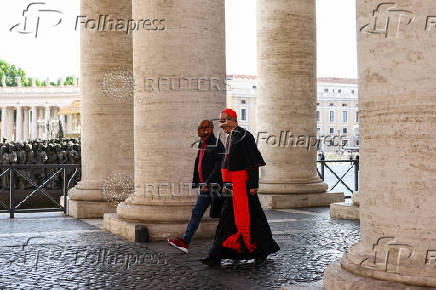 General congregation meeting ahead of the conclave to elect the next pope, as seen from Rome