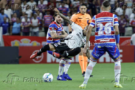 Partida entre fortaleza e colo colo pela copa conmebol sul-americana