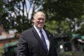 White House Border Czar Tom Homan speaks to the media