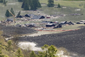 Aftermath of Birch Glacier collapse in Switzerland