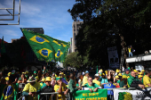 Ato-pró Bolsonaro é realizado na avenida Paulista