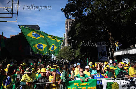 Ato-pró Bolsonaro é realizado na avenida Paulista