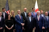 Japanese Prime Minister Shigeru Ishiba and U.S. Treasury Secretary Scott Bessent meet in Tokyo