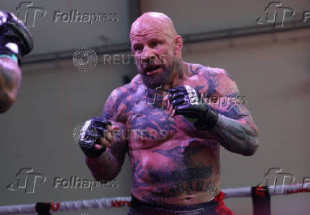 American-born mixed martial arts (MMA) fighter Jeff Monson fights against Maxim 