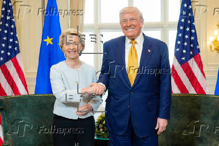 REUNIÓN DONALD TRUMP URSULA VON DER LEYEN