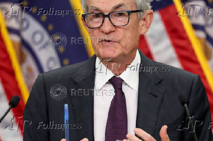 U.S. Federal Reserve Chair Jerome Powell holds a press conference, in Washington