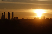 Madrid amanece tras el pagaón eléctrico