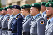 Swearing-in ceremony for new recruits of the German armed forces Bundeswehr, in Berlin