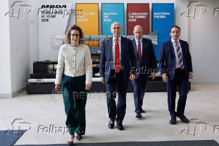 Britain's Defence Secretary John Healey visits MBDA Storm Shadow factory in Stevenage