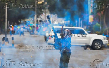 Demonstration against the death of Kenyan blogger Albert Ojwang who died in police custody, in downtown Nairobi