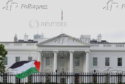 Protesters rally outside White House against Israel-Iran war, in Washington
