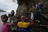 People celebrate Saint John the Baptist, in Ocumare de la costa