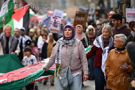 Pro-Palestine protest in Melbourne, Australia