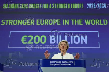European Commission President von der Leyen attends press conference in Brussels