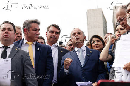 Coletiva de imprensa do PL sobre anistia