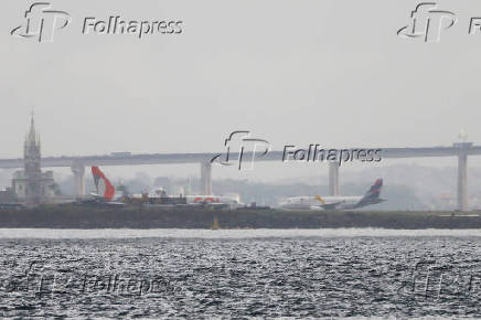 Movimentação de aeronaves no Rio de Janeiro.