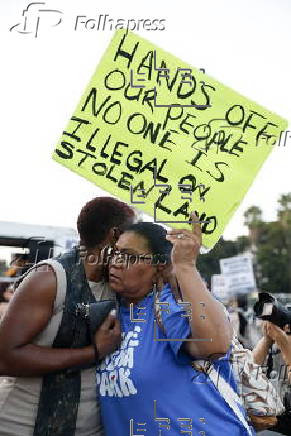 Immigration rights protest in Los angeles