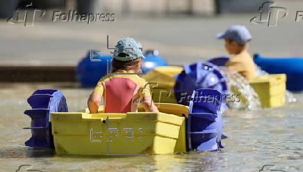 Heatwave in affects Frankfurt