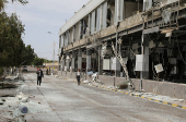 Aftermath of an Israeli airstrike, in Sanaa