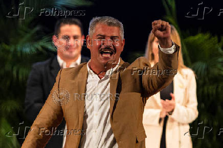 Luis Caldera is proclaimed as the new governor of Zulia state, in Maracaibo