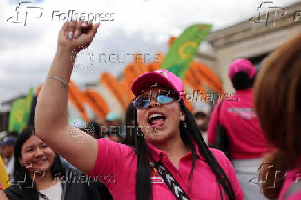 Protest to back Colombian President Petro's labor reform proposal in Bogota