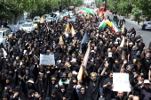 Supporting rally for Iranian supreme leader on Tasua day in Tehran