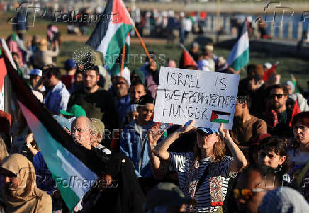 Activists protest in Cape Town over Gaza hunger crisis