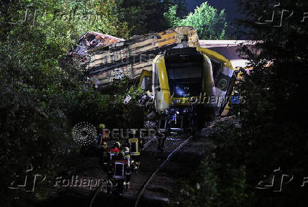 Passenger train derailed in southwestern Germany