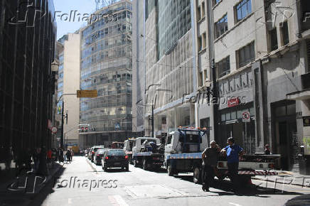 Guinchos fazem protesto no Centro de SP