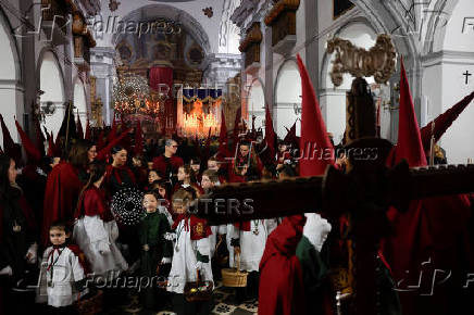 Procession during Holy Week in Ronda