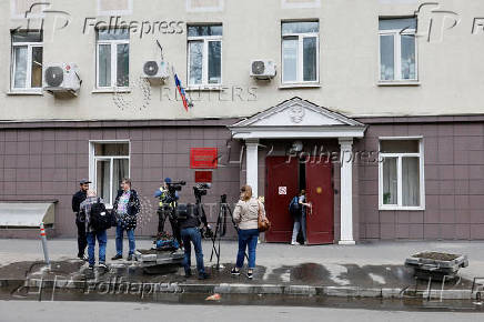 Russian journalists on trial for links to Navalny team