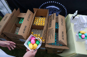 U.S. President Trump attends the annual White House Easter Egg Roll