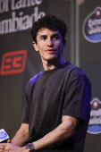 El piloto español de Moto GP Marc Márquez participa en el día de medios