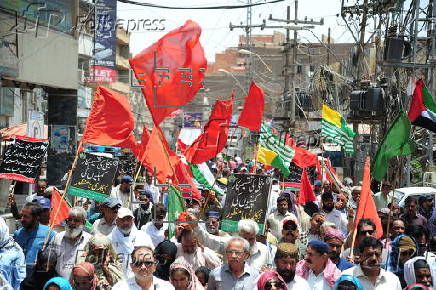 Labour Day protest in Hyderabad