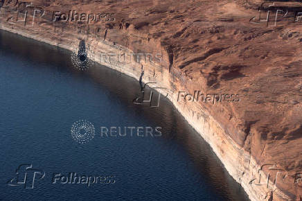 Colorado River at Lake Powell on the Arizona-Utah state border