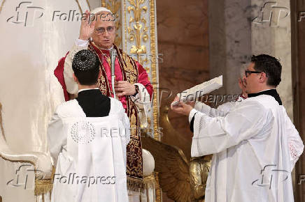 Pope Leo XIV delivers homily in the basilica of Saint Paul Outside the Walls, in Rome