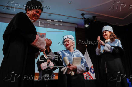 La escritora chilena Isabel Allende investida doctora 'honoris causa' por la Universidad Internacional Menéndez Pelayo (UIMP).