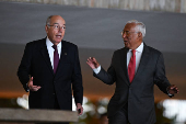Canciller brasileño recibe al presidente del Consejo Europeo, António Costa
