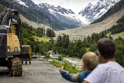 Aftermath of Birch Glacier collapse in Switzerland