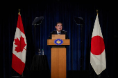 Japanese PM Ishiba holds press conference after G7 Summit, in Calgary